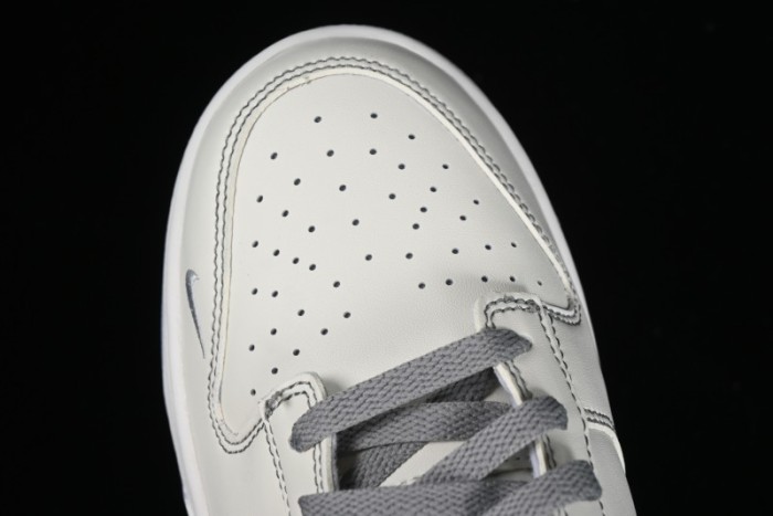 Nike SB Dunk Low OFF-WHITE Collaboration - Light Beige Grey Check Anniversary High-End Custom Low-Top Casual Sneakers - DJ2024-001