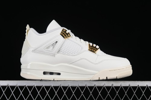 Nike Air Jordan 4 Retro Metallic Gold Basketball Shoes - AQ9129-170 1