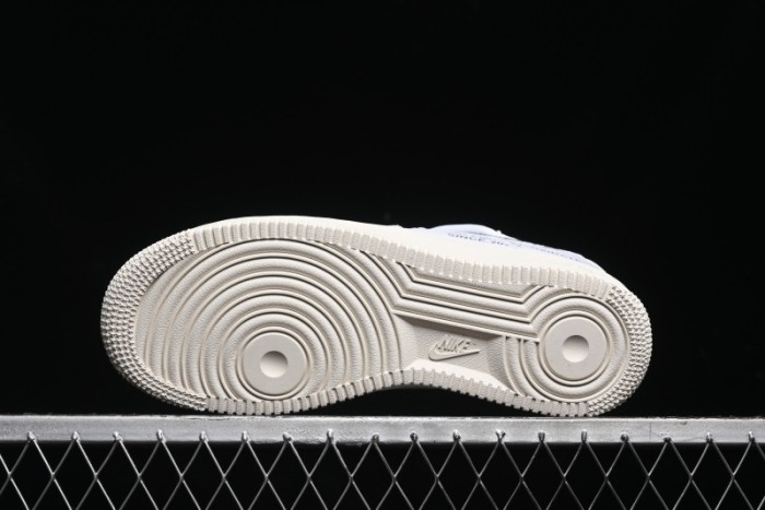 Nike Air Force 1 '07 Low Silver Hook Off-White Style Casual Sneakers - ZH0316-049