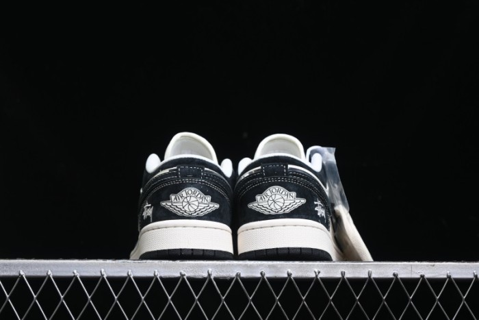 Nike Air Jordan 1 Low Stussy Collaboration Retro Basketball Shoes - XX3318-505