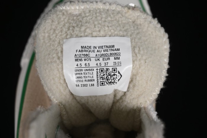 Converse Zoo Happy Pets Series High-Top Casual Sneakers with Plush Lining for Autumn Winter - A12768C