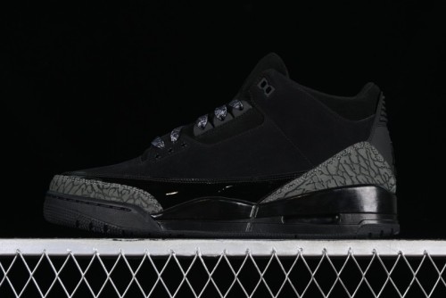 Nike Air Jordan 3 Retro Sneakers in Black with Elephant Print - CK9246-168 1