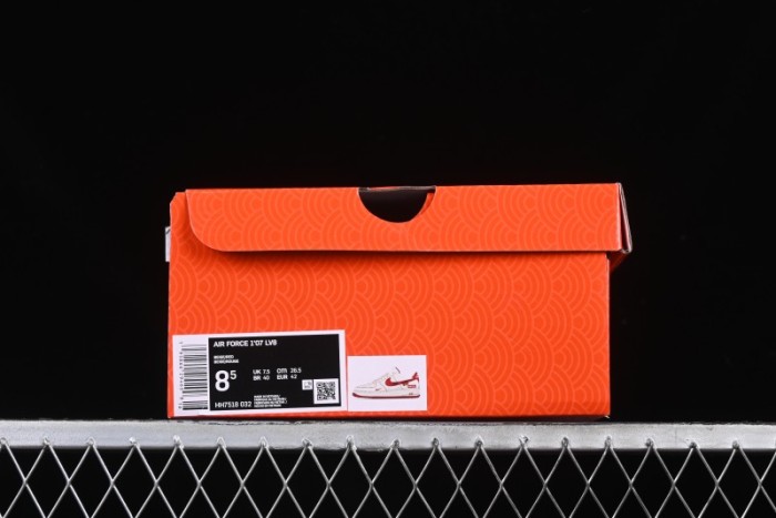 Nike Air Force 1 '07 Low Supreme Collaboration Year of the Snake Limited Edition Red Snake Swoosh Low-Top Casual Sneakers - HH7518-032