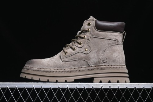 ECCO Cool Series Workwear Leather Anti-Slip Platform Chelsea Boots - 63890801001