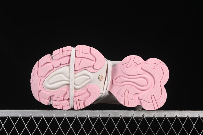 GG-CC Star Same Style Lace-Up Hollow Out Chunky Sneakers with 5cm Height Increase - G25U9910 Pink