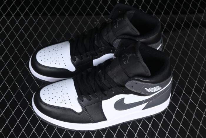 Nike Air Jordan 1 Mid AJ1 White Black Gray Culture Leisure Sneakers - DQ8426-001