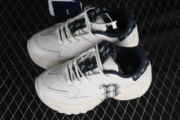 New York Yankees MLB Bigball Chunky Denim Monogram Platform Sneakers - 3ASHBDM4N43NYS