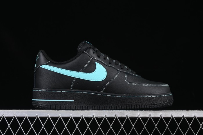 Nike Air Force 1 Low  Tiffany Blue  – Black & Aqua Classic