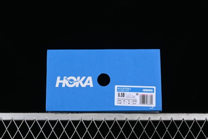 HOKA ONE ONE Clifton 9 Lightweight Knit Mesh Running Shoes with Enhanced Cushioning - 1127896 EHR 1