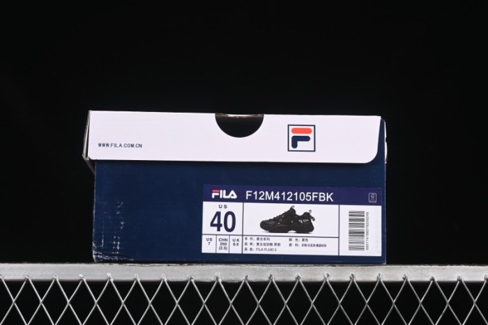 Fila Heritage Fluid Cat Paw 5.0 Retro Dad Shoes with Lace-Up Design - F12M412105FBK