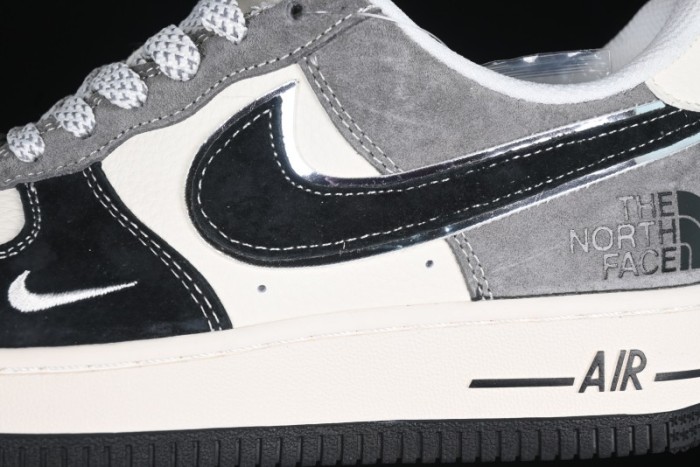 Nike Air Force 1'07 Low The North Face Collaboration Black Beige Grey Casual Sneakers - XZ6188-976