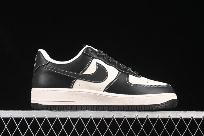 Nike Air Force 1 '07 Low Supreme Casual Sneakers in Beige Black - HH7518-053