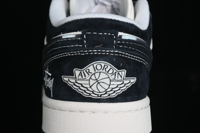 Nike Air Jordan 1 Low Stussy Collaboration Retro Basketball Shoes - XX3318-505