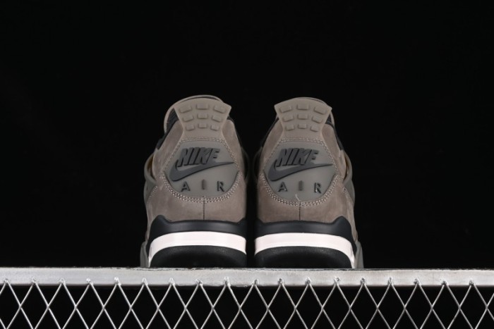 Nike Air Jordan 4 Retro Sneakers in Cave Stone Brown with Black Mesh and TPU Details - FV5029-200