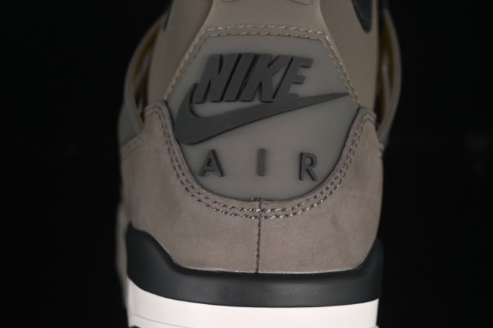 Nike Air Jordan 4 Retro Sneakers in Cave Stone Brown Suede with Black Mesh - FV5029-200