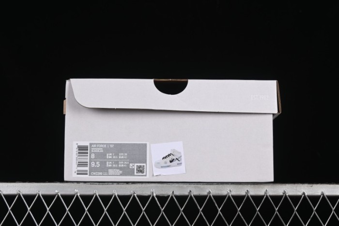 Nike Air Force 1 Mid Custom Hand-Painted Broken Three Hooks Shadow Spray-Painted Strap Mid-Top Casual Sneakers - CW2289-111