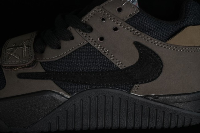 Nike Travis Scott x Jordan Cut The Check AJ1 Basketball Shoes with Velcro Design - FZ8117-200 1