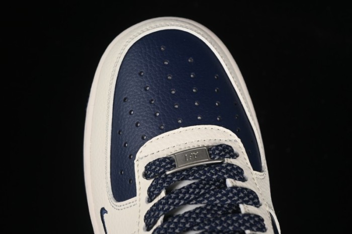 Nike Air Force 1 '07 Low Supreme Collaboration Light Blue Edge Casual Sneakers - HH7518-057