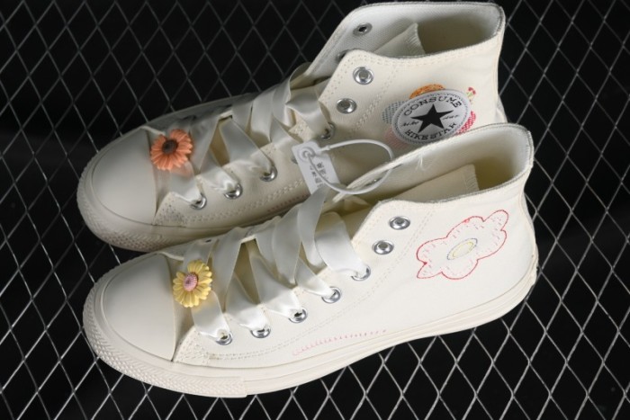 Converse All Star Retro Daisy Floral High Top Casual Sneakers - A05195C 1