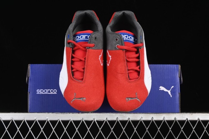 Puma Sparco Future Round Toe Lace-Up Leather Fabric Low-Top Lifestyle Casual Shoes - 307936-06