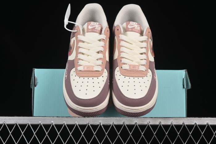 Nike Air Force 1'07 Low Strawberry Bear Custom Casual Sneakers - DB3301-551
