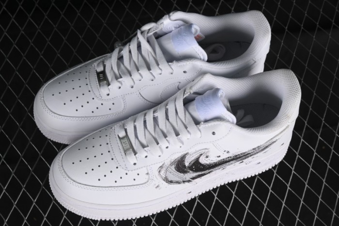 Nike Air Force 1 '07 Low Casual Sneakers with Chinese Ink Painting Design - LL6976-521