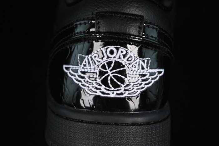 Nike Air Jordan 1 Low  Black Croc  Casual Sneakers - HJ7743-010