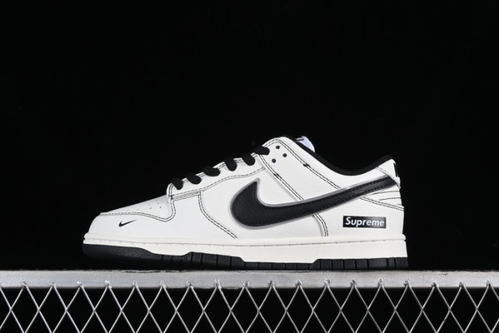 Nike Supreme x SB Dunk Low Casual Skate Shoes in Black and Beige - RM2308-237 1
