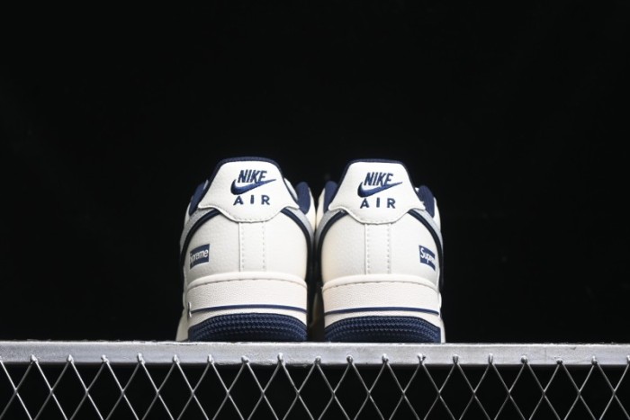 Nike Air Force 1 '07 Low Supreme Collaboration - Light Blue Shadow Swoosh Casual Sneakers - XZ6188-989