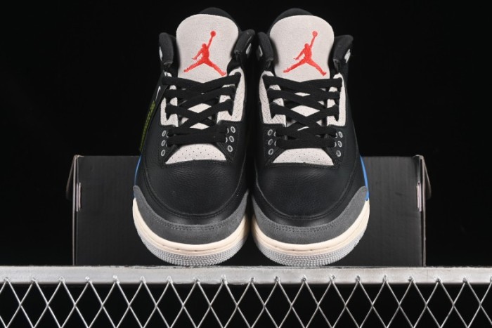 Nike Air Jordan 3 Retro OG Rare Air Sneakers with Small Reverse Swoosh - IB8967-004