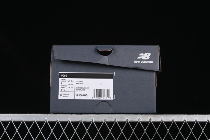 New Balance NB9060 Series Retro Casual Running Shoes with ABZORB Cushioning - U9060AGG