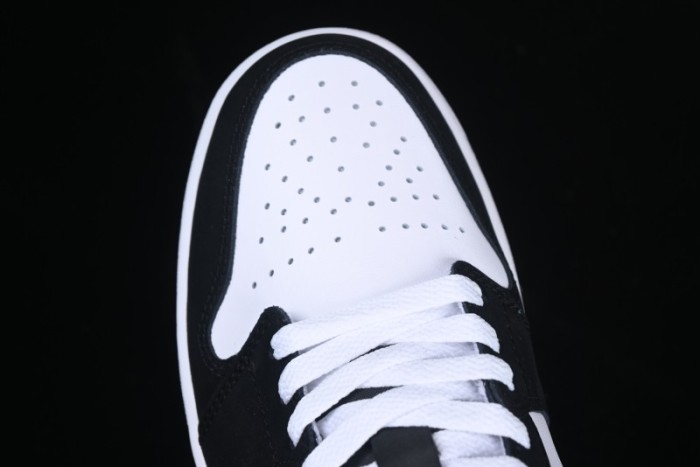 Nike Air Jordan 1 Low Retro Casual Sneakers with Black Swoosh - HF3148-106