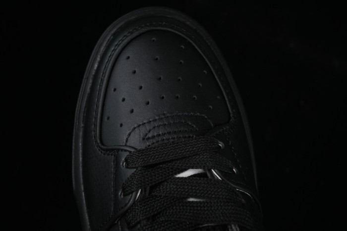 NY Yankees Black Leather Sneakers with Bold Blue Logo