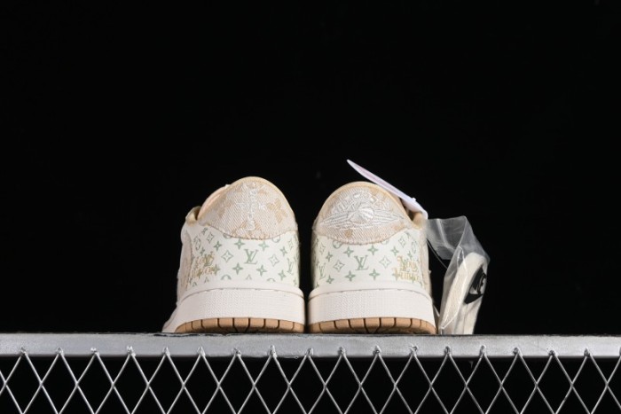 Nike Air Jordan 1 Low OG SP Travis Scott x Fragment Design Retro Sneakers with Reverse Swoosh - SJ2068-006 1