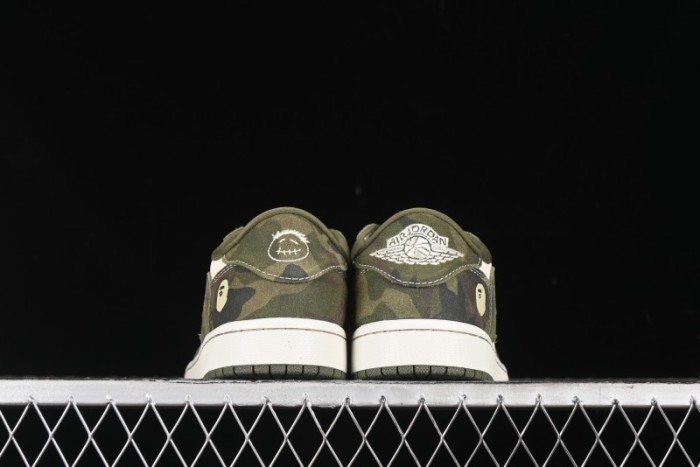 Nike Air Jordan 1 Low OG SP Travis Scott x Fragment Design Collaboration Sneakers - CH6336-014