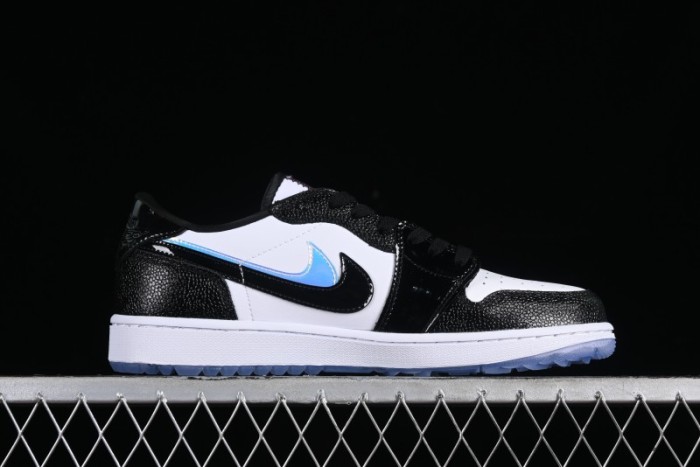 Nike Air Jordan 1 Low Golf AJ1 Retro Golf Shoes with Laser Patent Leather and Double Hook Design - FZ4159-100 1