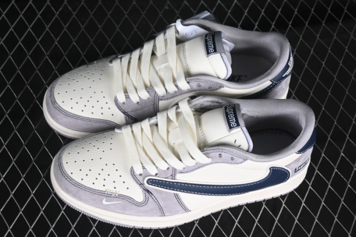 Nike Travis Scott x Fragment Design x Air Jordan 1 Low OG SP AJ1 Supreme Collaboration Sneakers - DM9288-006