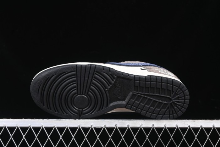Nike SB Dunk Low The North Face Collaboration - Mysterious Grey Anniversary Edition Customized Low-Top Casual Skate Shoes - XS1086-006