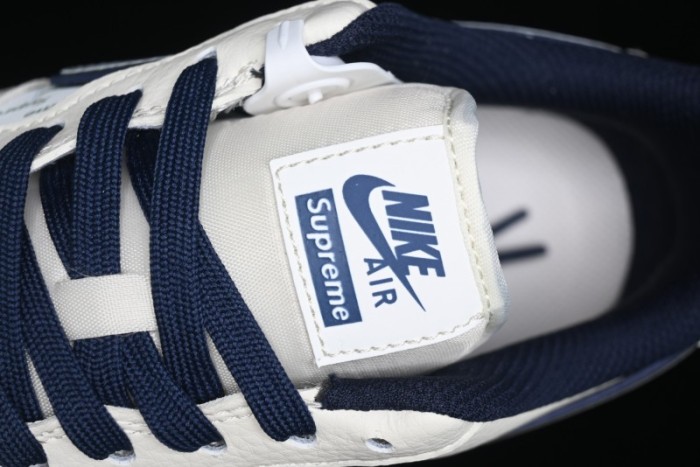 Nike Air Force 1 '07 Low Supreme Collaboration - Light Blue Shadow Swoosh Casual Sneakers - XZ6188-989