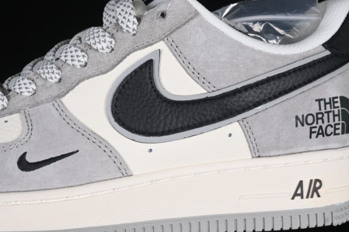 Nike Air Force 1 '07 Low The North Face Collaboration Grey Suede Casual Sneakers - XZ6188-763