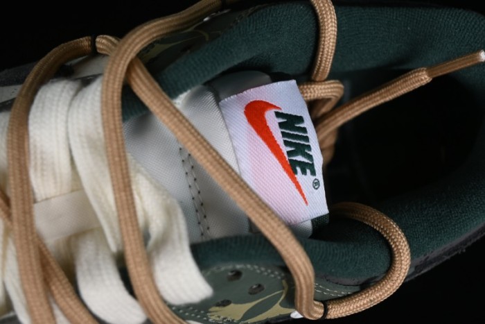 Nike Dunk Low Panda Prank Jungle Crossing - Green Wild Floating Abyss Beige Brown Green SB Lace-Up Low-Top Casual Skate Shoes - FD0350-133 1