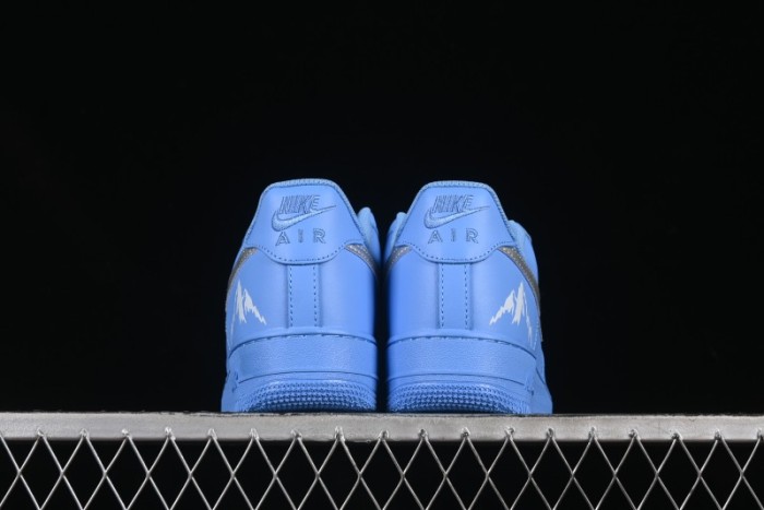 Nike Air Force 1'07 Low Casual Sneakers in Iceland Blue with Full-Length Air Cushion - ZH0316-070
