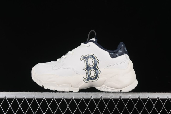 New York Yankees MLB Bigball Chunky Denim Monogram Platform Sneakers - 3ASHBDM4N43NYS