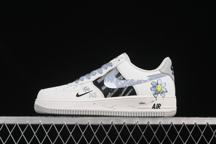 Nike Air Force 1'07 Low  Little Blue Flower  Casual Sneakers - FB1893-888