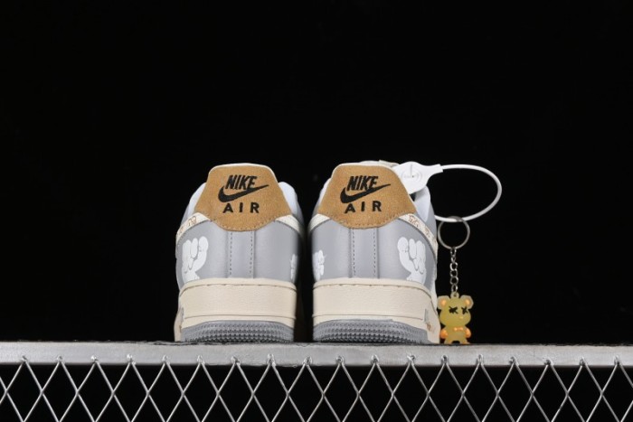 Nike Air Force 1 '07 Low x Kaws Casual Sneakers with Full-Length Air Cushion - CW2288-207 1