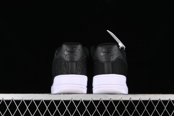 Nike Air Force 1 '07 Low 2.0 Black Flyknit Casual Sneakers - CI0051-300 1