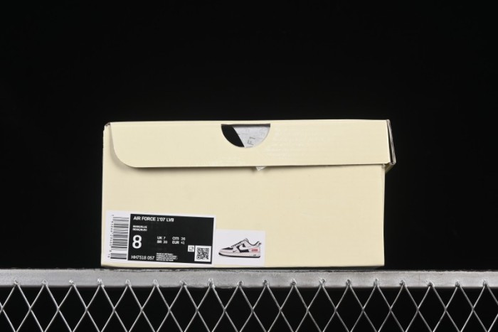 Nike Air Force 1 '07 Low Supreme Collaboration Light Blue Edge Casual Sneakers - HH7518-057