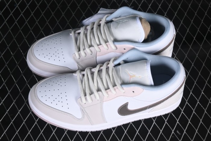 Nike Air Jordan 1 Low AJ1 Carved Pink Low-Top Casual Sneakers - IB8859-101