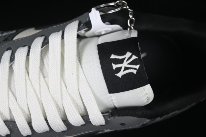 Nike Air Force 1 '07 Low MLB Collaboration Dark Checkered Beige Low-Top Casual Sneakers - DF0188-038