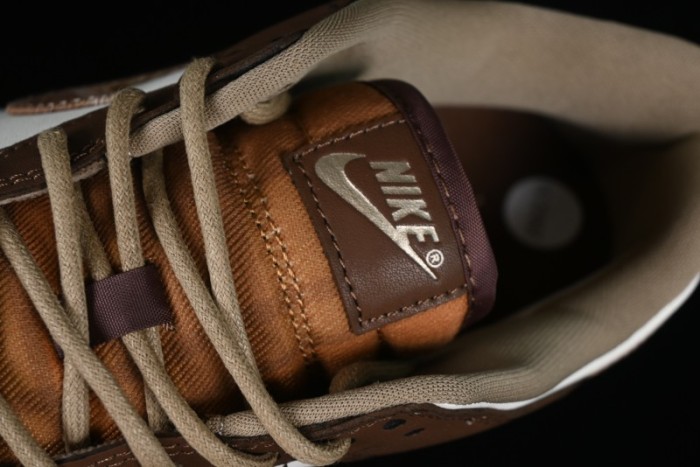 Nike Dunk Low SB White Brown Plaid Casual Skate Shoes - FV3653-191 1